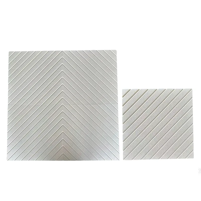 Béžový akustický panel PET Felt s kanálem V