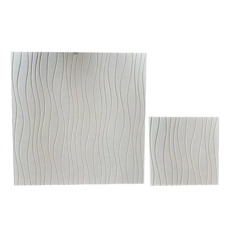 Béžový akustický panel Water Wave PET Felt